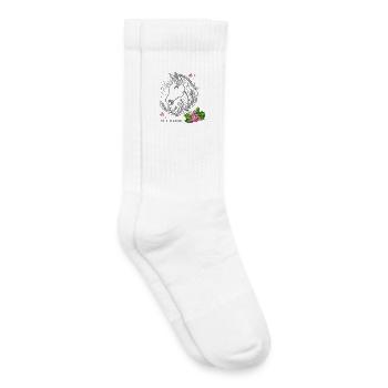 Schulkind - Kinder Tennissocken - Weiß - Rechts