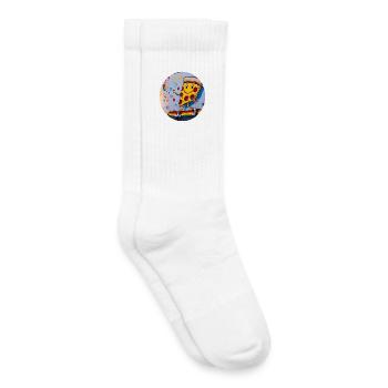 Grafiti de planche à roulettes Pizza Slice - Chaussettes de tennis bio enfant - blanc - Droite