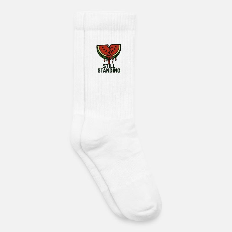 Wassermelone - Still Standing - Kinder Tennissocken - Weiß