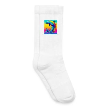 Delfin - Kinder Tennissocken - Weiß - Rechts