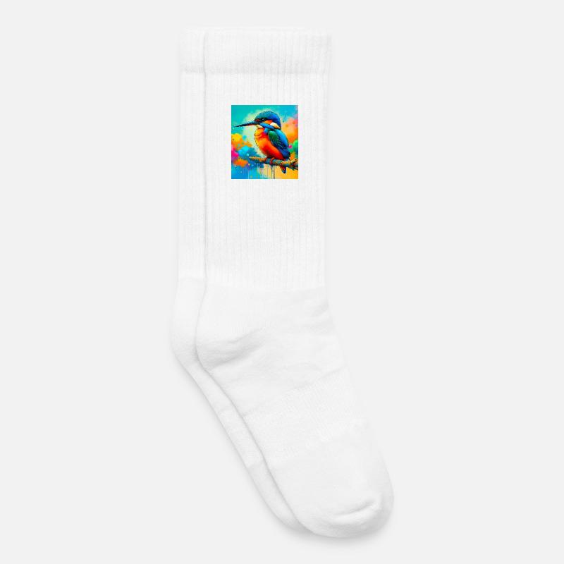 Eisvogel - Kinder Tennissocken - Weiß