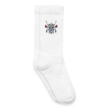 Samouraï méca - Chaussettes de tennis bio enfant - blanc - Droite