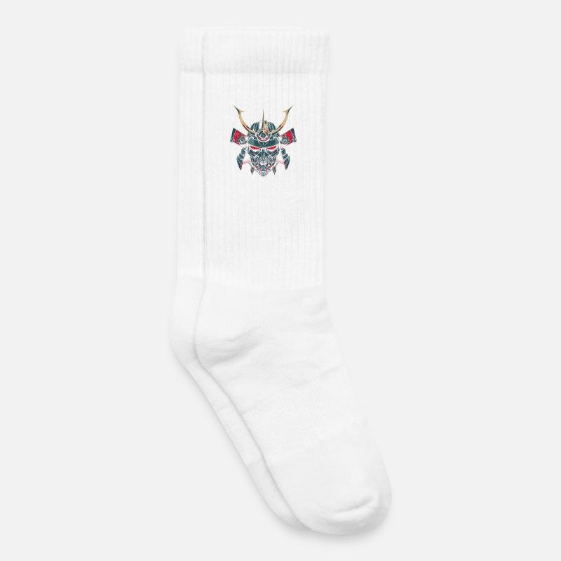 Mech-Samurai - Kinder Tennissocken - Weiß
