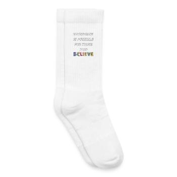 Alles ist möglich dem der glaubt - Kinder Tennissocken - Weiß - Rechts