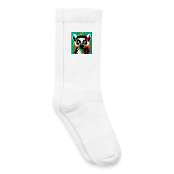 Lemur - Kinder Tennissocken - Weiß - Rechts