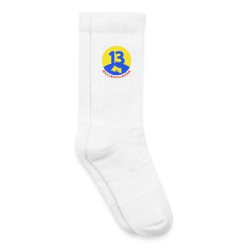  13 Bouches-du-Rhône  - Chaussettes de tennis bio enfant - blanc - Droite