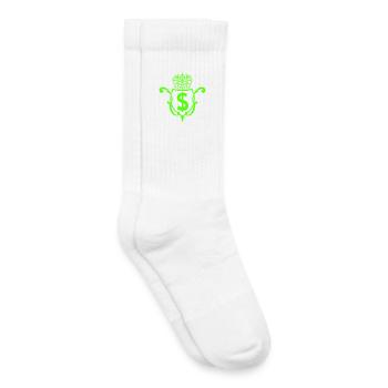 Crown Dollar Emblem - Kids Tennis Socks - white - Right