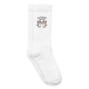 K-Pop Hi-Touch Lustig Korea Maknae - Kinder Tennissocken - Weiß - Rechts