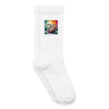 Schwan - Kinder Tennissocken - Weiß - Rechts