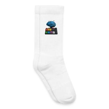 BRAIN PEDALBOARD – Ton & Sehen - Kinder Tennissocken - Weiß - Rechts