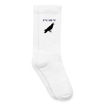 FCAWF Funny Crow Bird Design - Kinder Tennissocken - Weiß - Rechts
