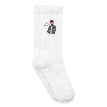Daddy Approved Bart Mann Design - Kinder Tennissocken - Weiß - Rechts