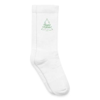 Conception du sapin de Noël Buon Natale - Chaussettes de tennis bio enfant - blanc - Droite