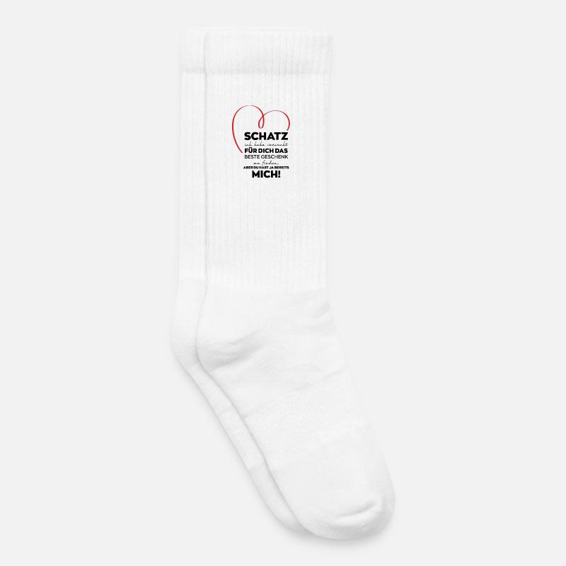 Schatz lustiges Geschenk - Kinder Tennissocken - Weiß