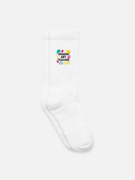 Moderne Kunst - Kinder Tennissocken - Weiß