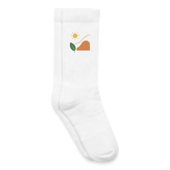 Stilisierte abstrakte Natur - Kinder Tennissocken - Weiß - Rechts