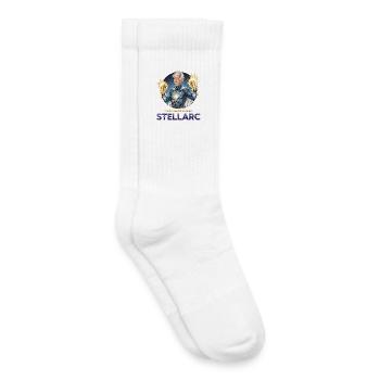 Stellarc Héros Cosmique - Chaussettes de tennis bio enfant - blanc - Droite