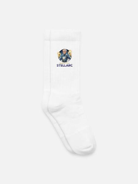 Stellarc Kosmischer Held - Kinder Tennissocken - Weiß