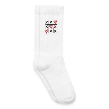 Graffiti Herzen – Dripping Love Street-Art - Kinder Tennissocken - Weiß - Rechts