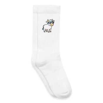 Cool Cow Sunglasses Casual Vector - Kids Tennis Socks - white - Right