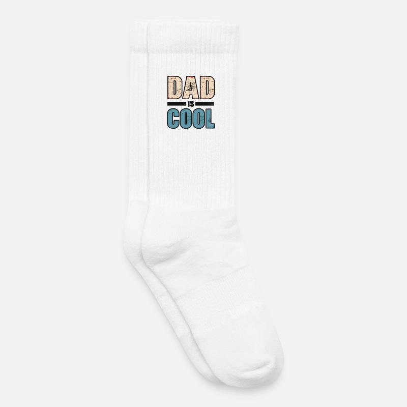Dad is cool - Kinder Tennissocken - Weiß