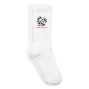 Bande dessinée Bunny Bunny Easter Bunny - Chaussettes de tennis bio enfant - blanc - Droite