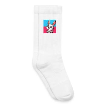 Kaninchen - Kinder Tennissocken - Weiß - Rechts