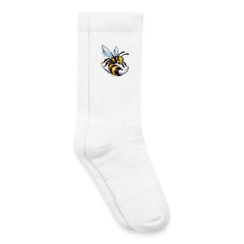 Dynamische Wespe im Flug  - Kinder Tennissocken - Weiß - Rechts