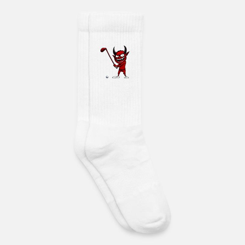 Golf Teufel - Kinder Tennissocken - Weiß