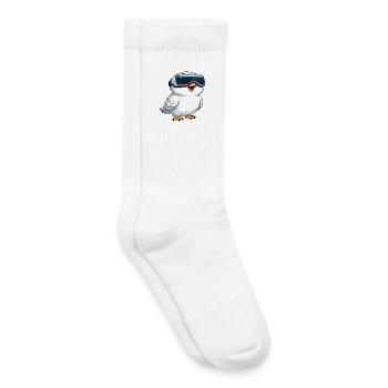 Cool Owl Joueur en réalité virtuelle Gamer VR - Chaussettes de tennis bio enfant - blanc - Droite