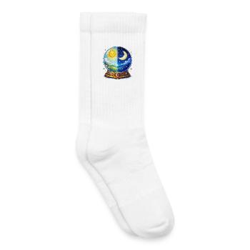 Boule de cristal jour-nuit - Chaussettes de tennis bio enfant - blanc - Droite