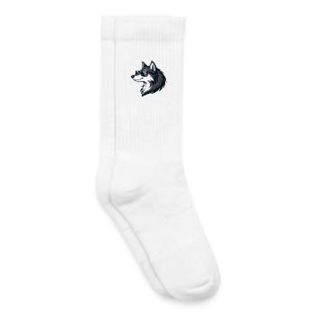 Loup Moderne Lunettes Soleil - Chaussettes de tennis bio enfant - blanc - Droite