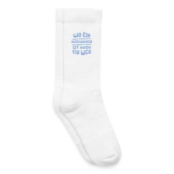Gift for Mechanic - Kids Tennis Socks - white - Right