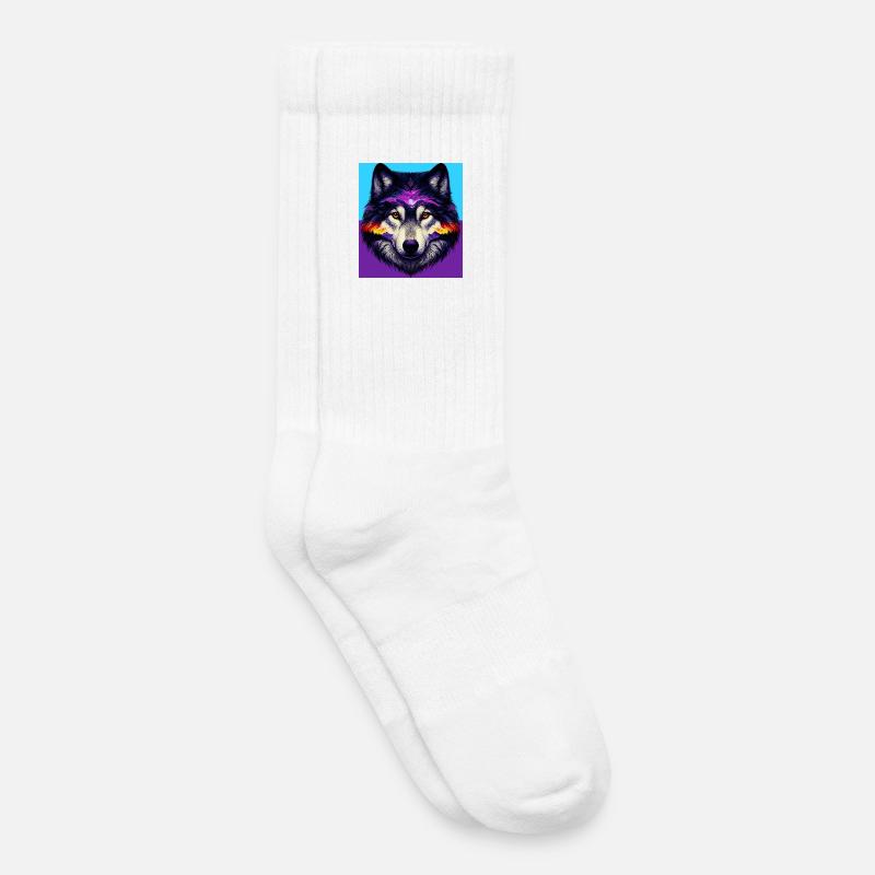 Wolf - Kinder Tennissocken - Weiß
