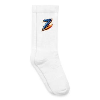 Nummer 7 Fußball Shirt Spieler Speed  - Kinder Tennissocken - Weiß - Rechts