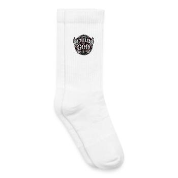 Vêtements de ville Enfant de Dieu - Chaussettes de tennis bio enfant - blanc - Droite