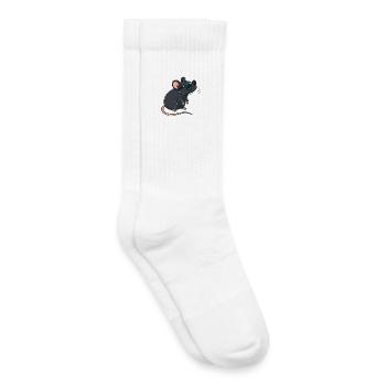Rat chic lunettes soleil - Chaussettes de tennis bio enfant - blanc - Droite