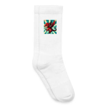 dragon - Chaussettes de tennis bio enfant - blanc - Droite