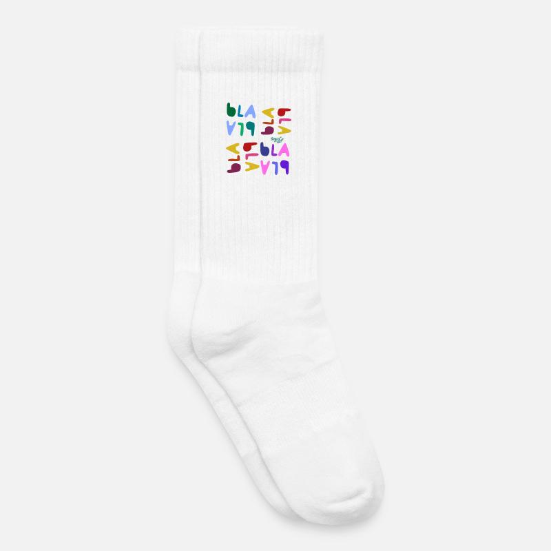 Bla bla bla  - Kinder Tennissocken - Weiß