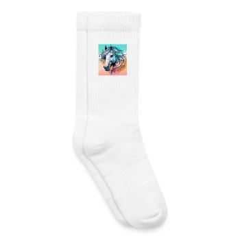 Pferd - Kinder Tennissocken - Weiß - Rechts