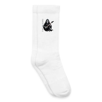 Grim Reaper Rocks The Guitar - Kids Tennis Socks - white - Right