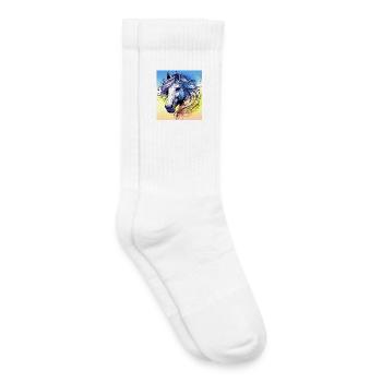 horse - Kids Tennis Socks - white - Right
