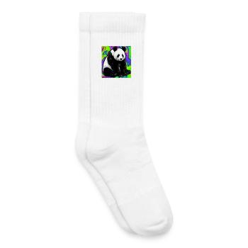 Panda - Kinder Tennissocken - Weiß - Rechts