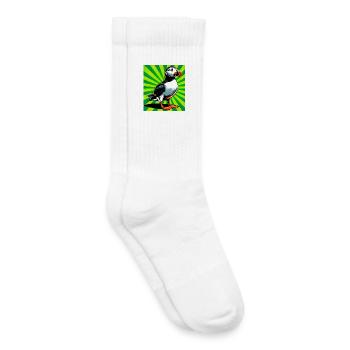macareux - Chaussettes de tennis bio enfant - blanc - Droite