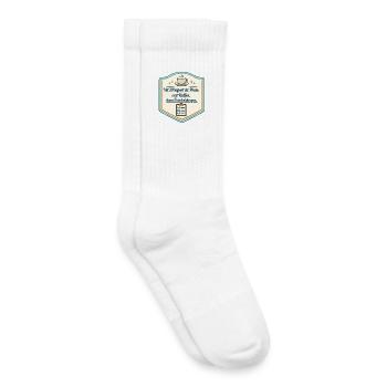 Kaffee zuerst, Entscheidungen danach - Kinder Tennissocken - Weiß - Rechts