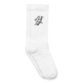 Dreamy koala on branch - Kids Tennis Socks - white - Right