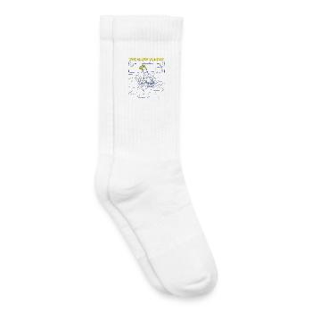 Le Dimanche Lent - Chaussettes de tennis bio enfant - blanc - Droite