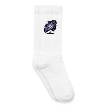 Galaxy Tent Camping Universe Space Cosmos - Kids Tennis Socks - white - Right