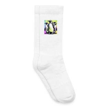 Pinguinpinguine - Kinder Tennissocken - Weiß - Rechts
