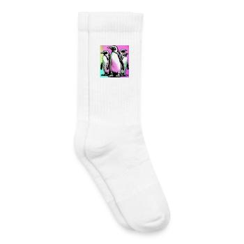 Pinguinpinguine - Kinder Tennissocken - Weiß - Rechts